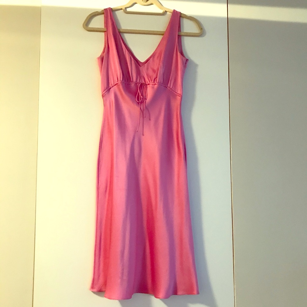 Vintage Tahari Pink Silk Dress